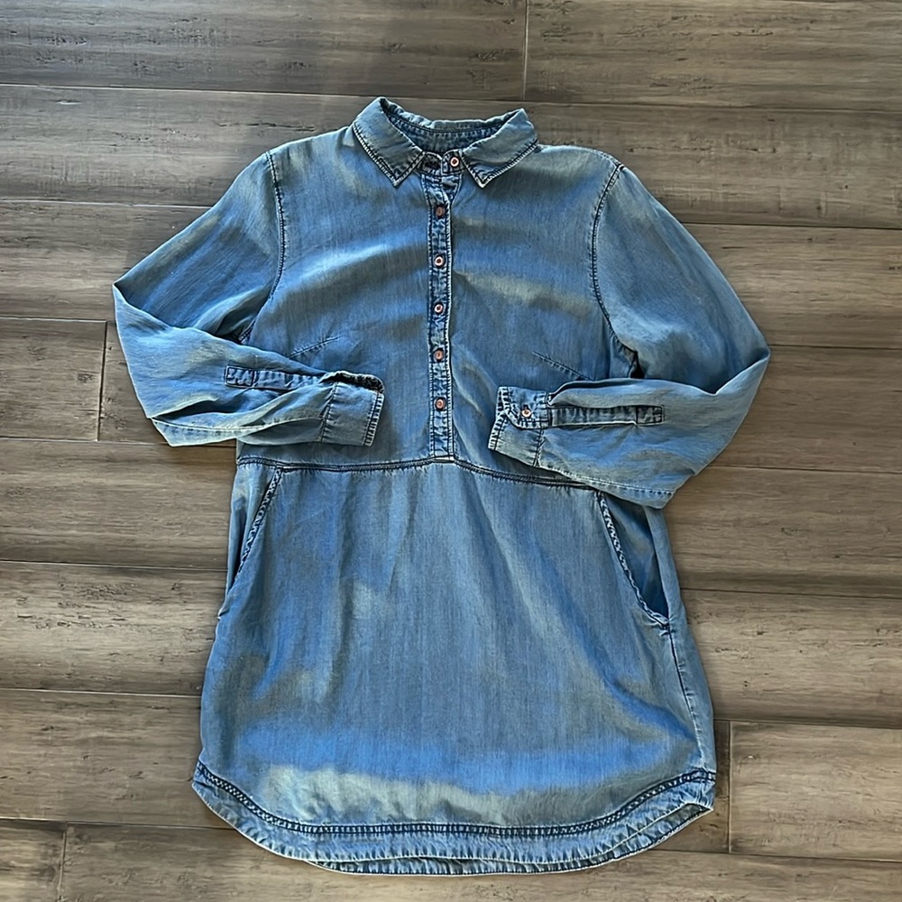 Lightweight Denim Tunic Dress